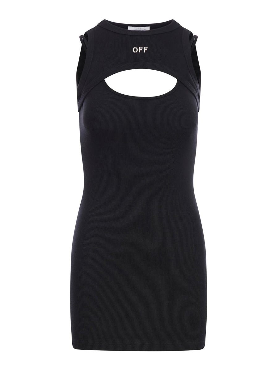 Off-White Robe Courte - Noir
