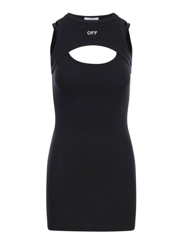 Off-White Robe Courte - Noir