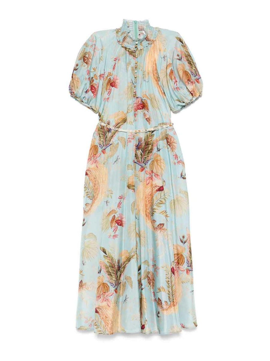 Zimmermann Maxi Robe - Bleu Clair