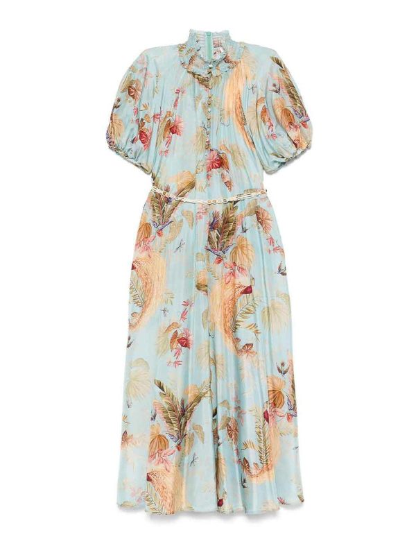 Zimmermann Maxi Robe - Bleu Clair
