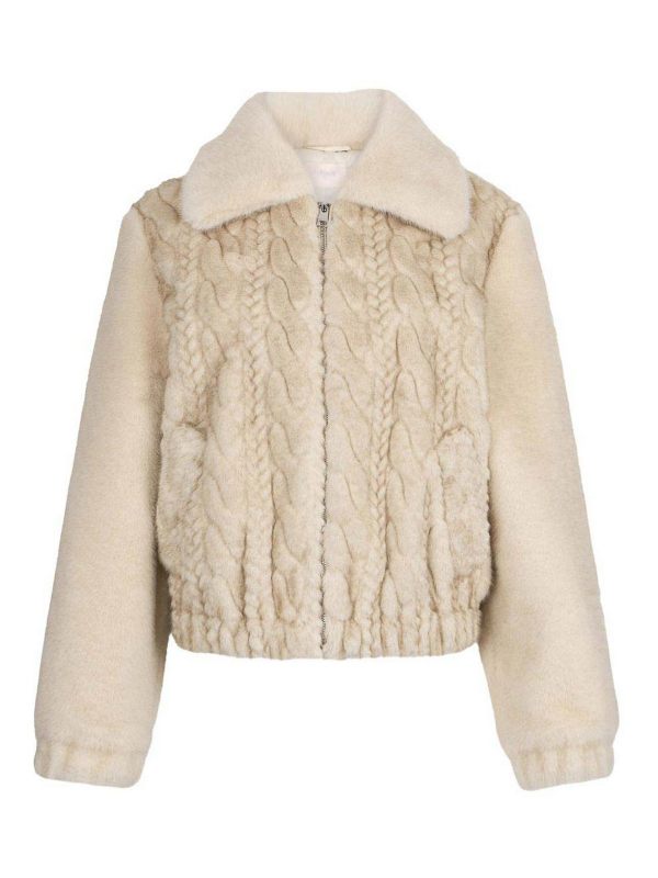 Liu Jo Manteau Au Genou - Beige