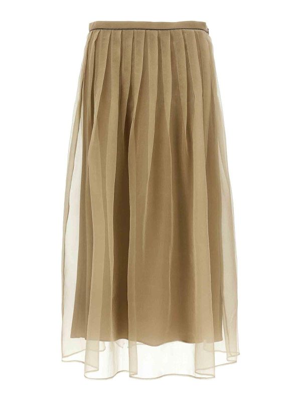 Brunello Cucinelli Jupe Midi - Vert