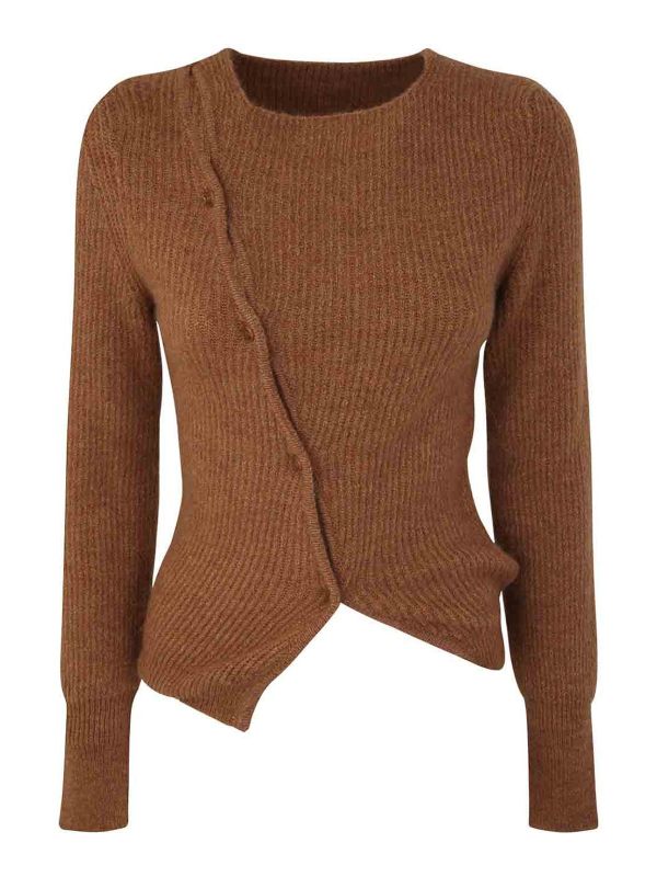 Jacquemus Pull Col Rond - Marron
