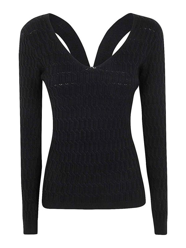 Twinset Pull À Col V - Noir