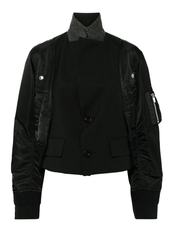 Sacai Veste Casual - Noir