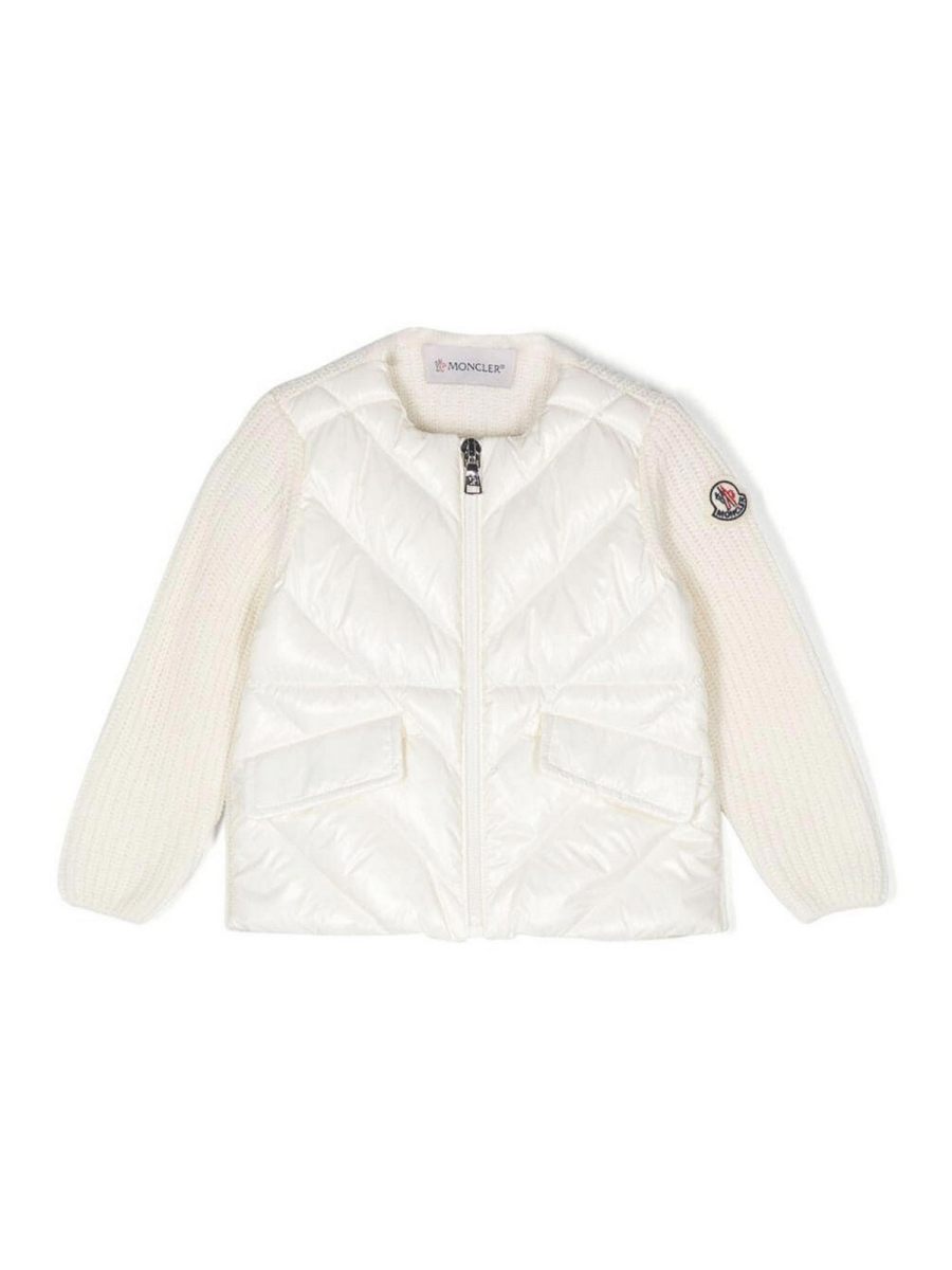 Moncler Jr Cardigan - Blanc