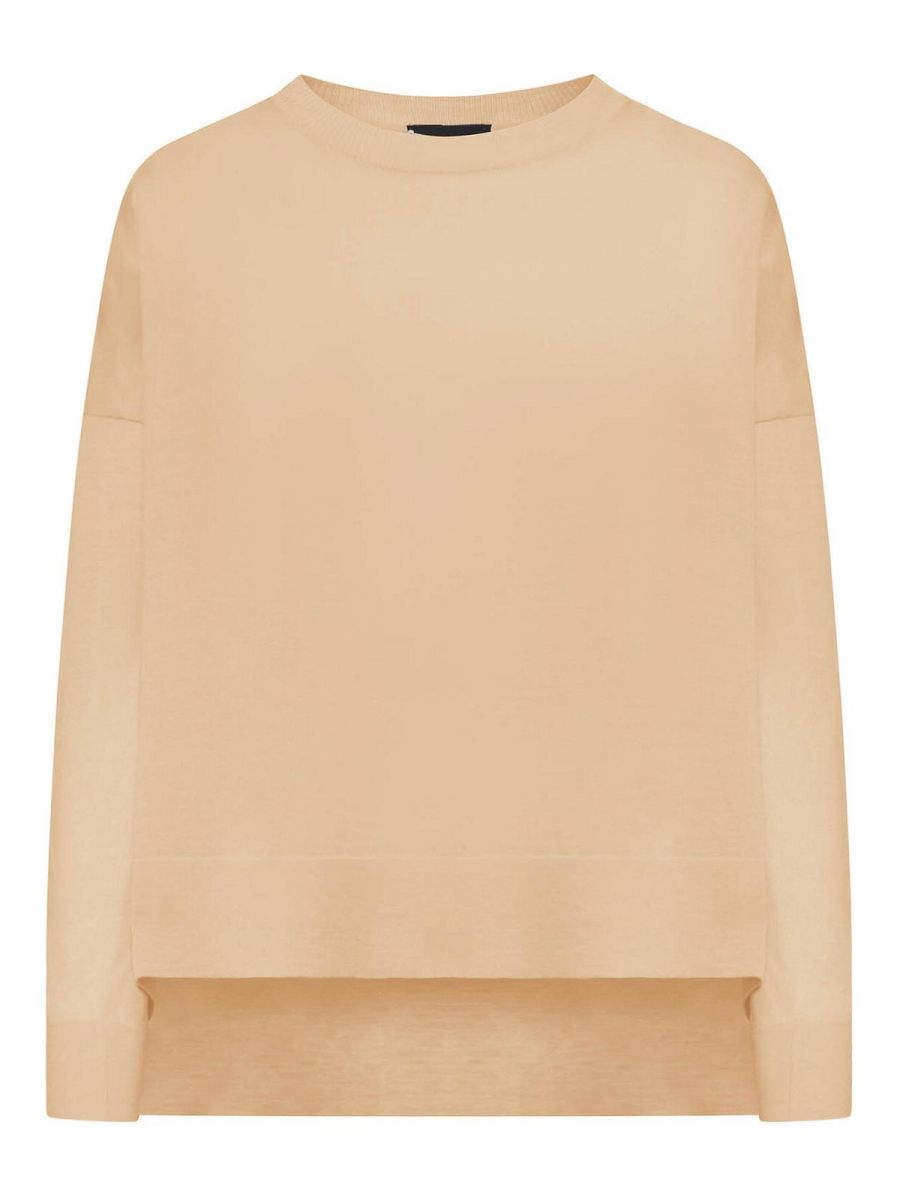 Roberto Collina Pull Col Rond - Camel