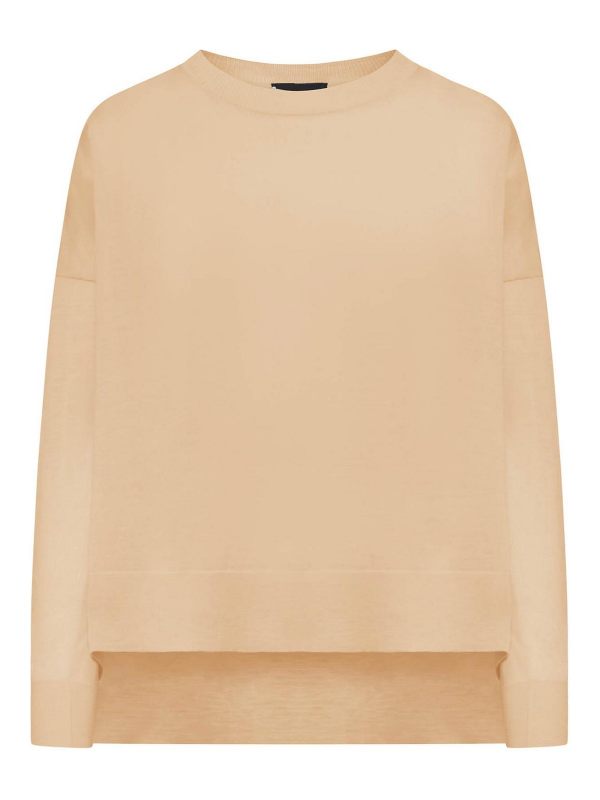 Roberto Collina Pull Col Rond - Camel