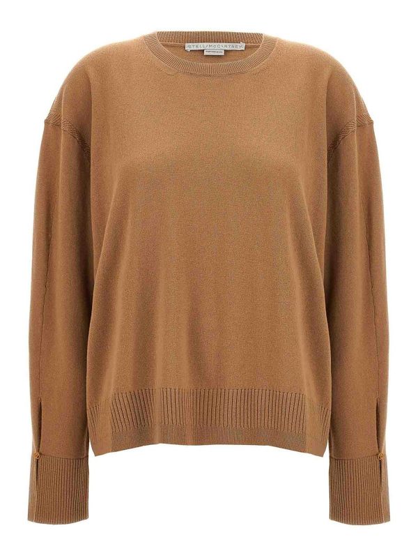 Stella Mccartney Pull Col Rond - Beige