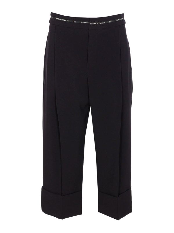 Elisabetta Franchi Pantalons Décontractés - Noir