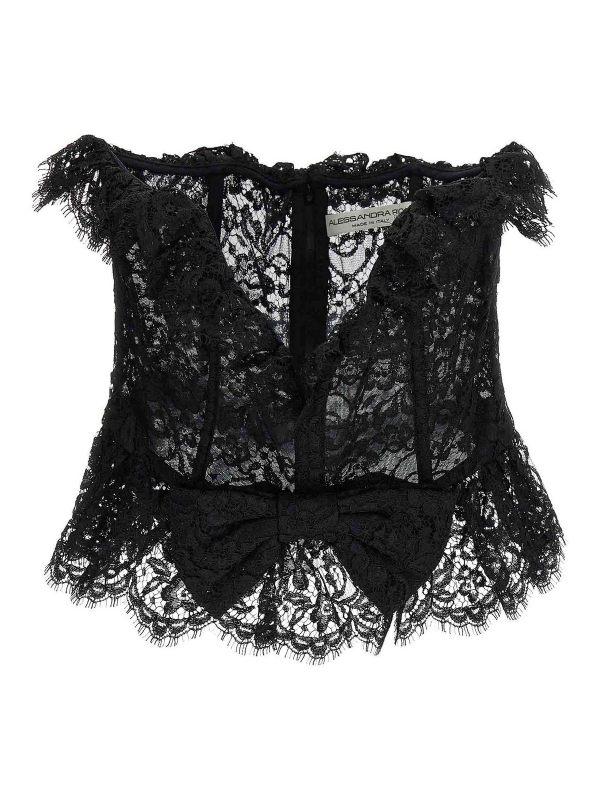 Alessandra Rich Top - Noir