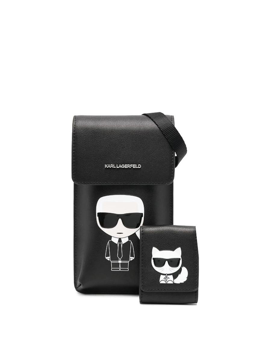 Karl Lagerfeld Sac Porté Épaule - Noir