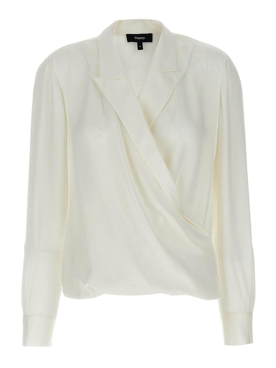 Theory Blouse - Blanc
