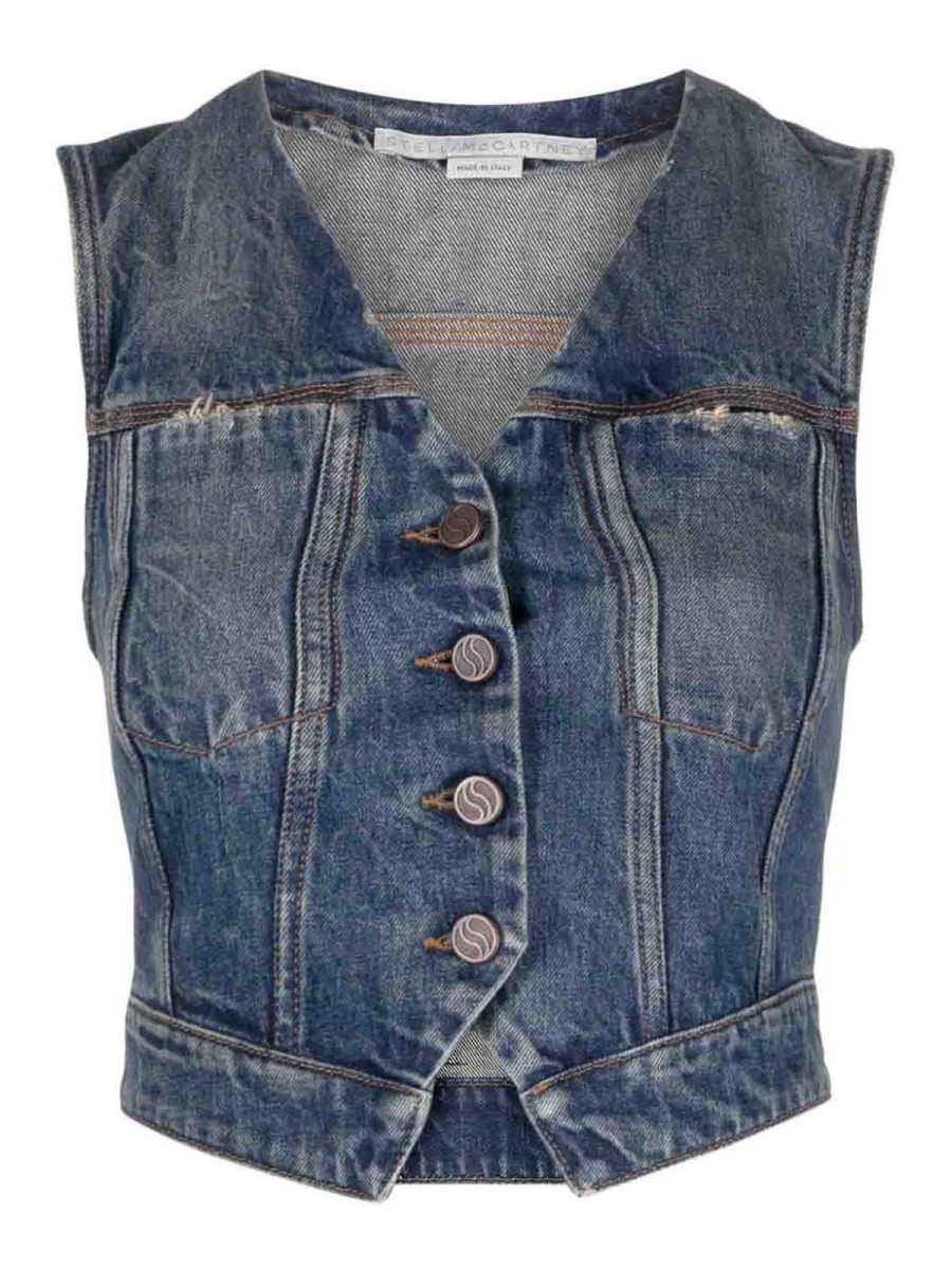 Stella Mccartney Gilet - Bleu
