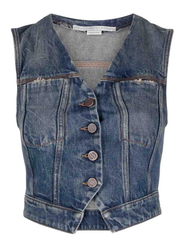 Stella Mccartney Gilet - Bleu