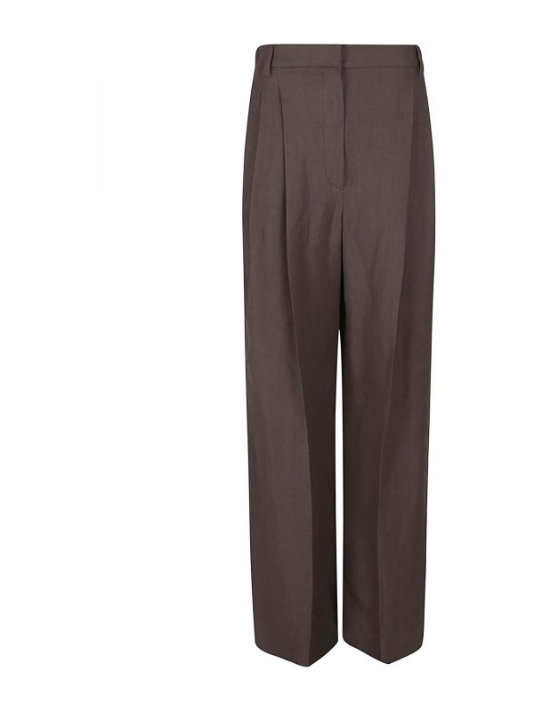 Brunello Cucinelli Pantalons Décontractés - Marron