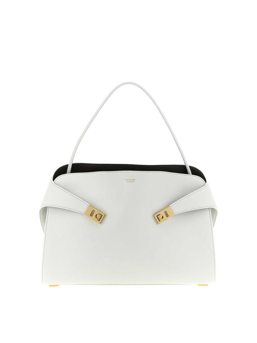 Ferragamo Sac Bandoulière - Blanc