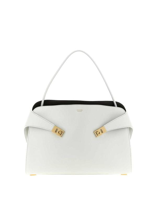Ferragamo Sac Bandoulière - Blanc