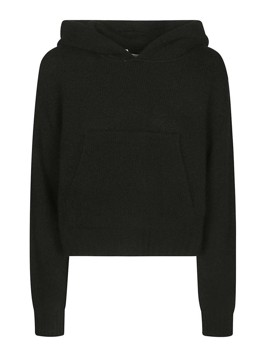 Palm Angels Pull Col Rond - Noir