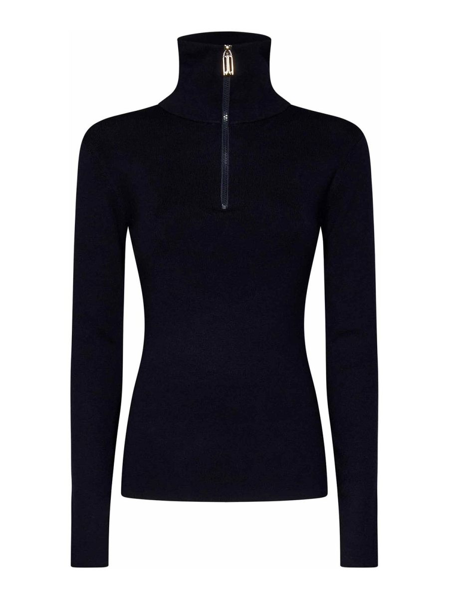 Victoria Beckham Pull Col Rond - Bleu