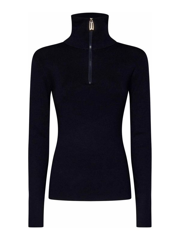 Victoria Beckham Pull Col Rond - Bleu