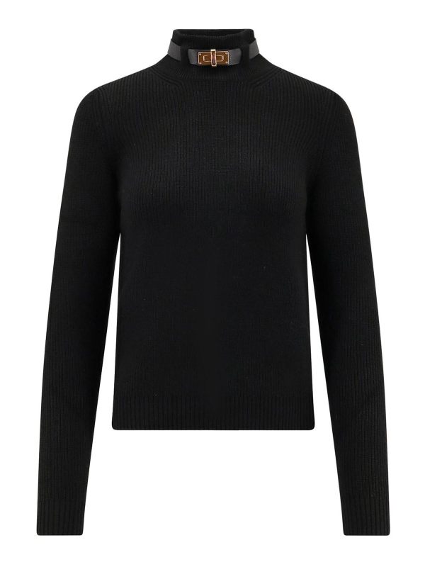 Elisabetta Franchi Pull Col Bateau - Noir