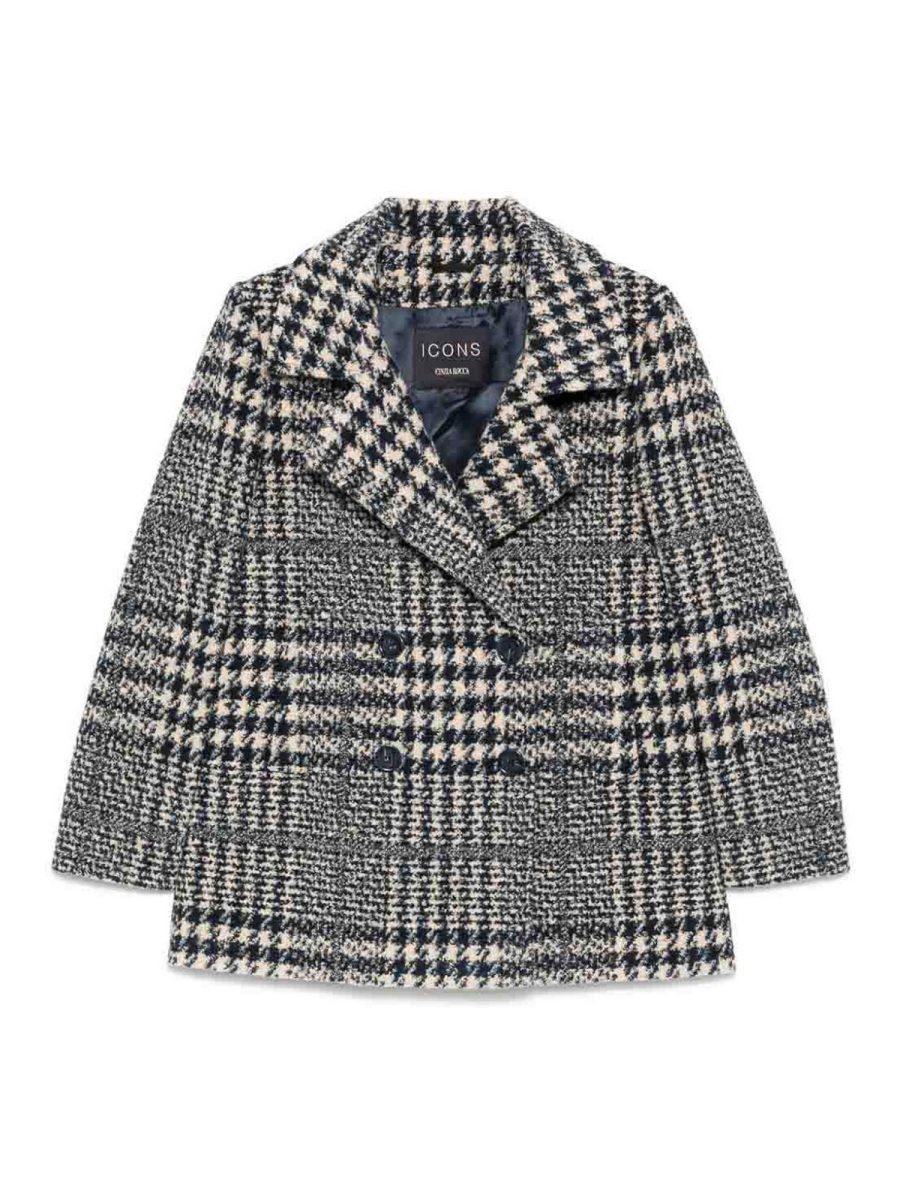 Cinzia Rocca Manteau Court - Bleu