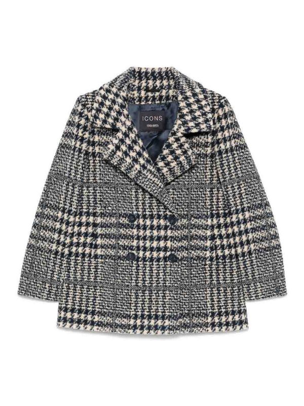 Cinzia Rocca Manteau Court - Bleu