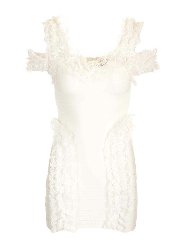 Self Portrait Robe Courte - Blanc