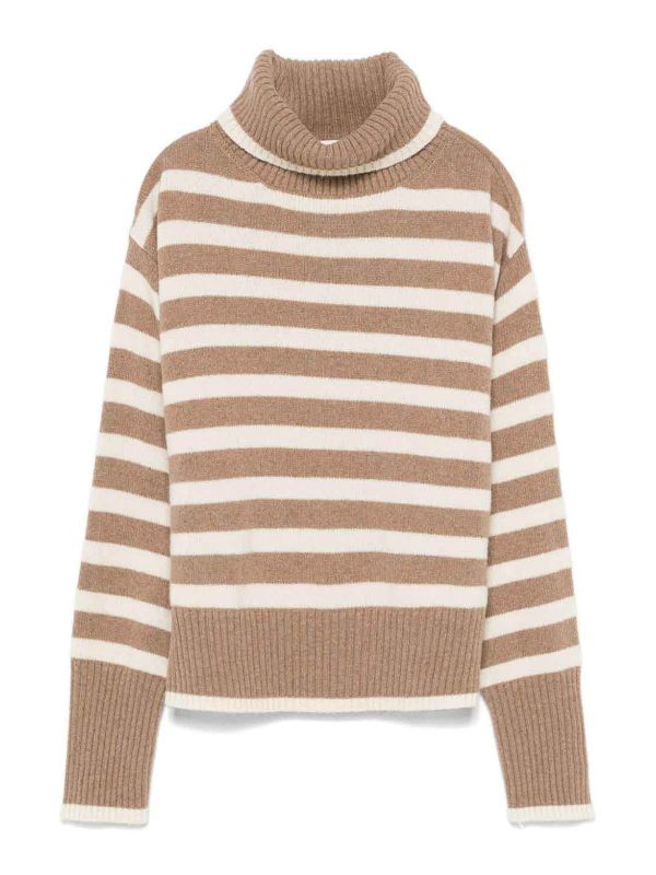 Semicouture Pull Col Roulé - Beige