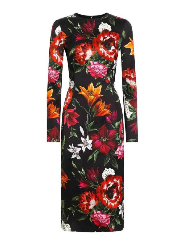 Dolce & Gabbana Robe Au Genou - Noir
