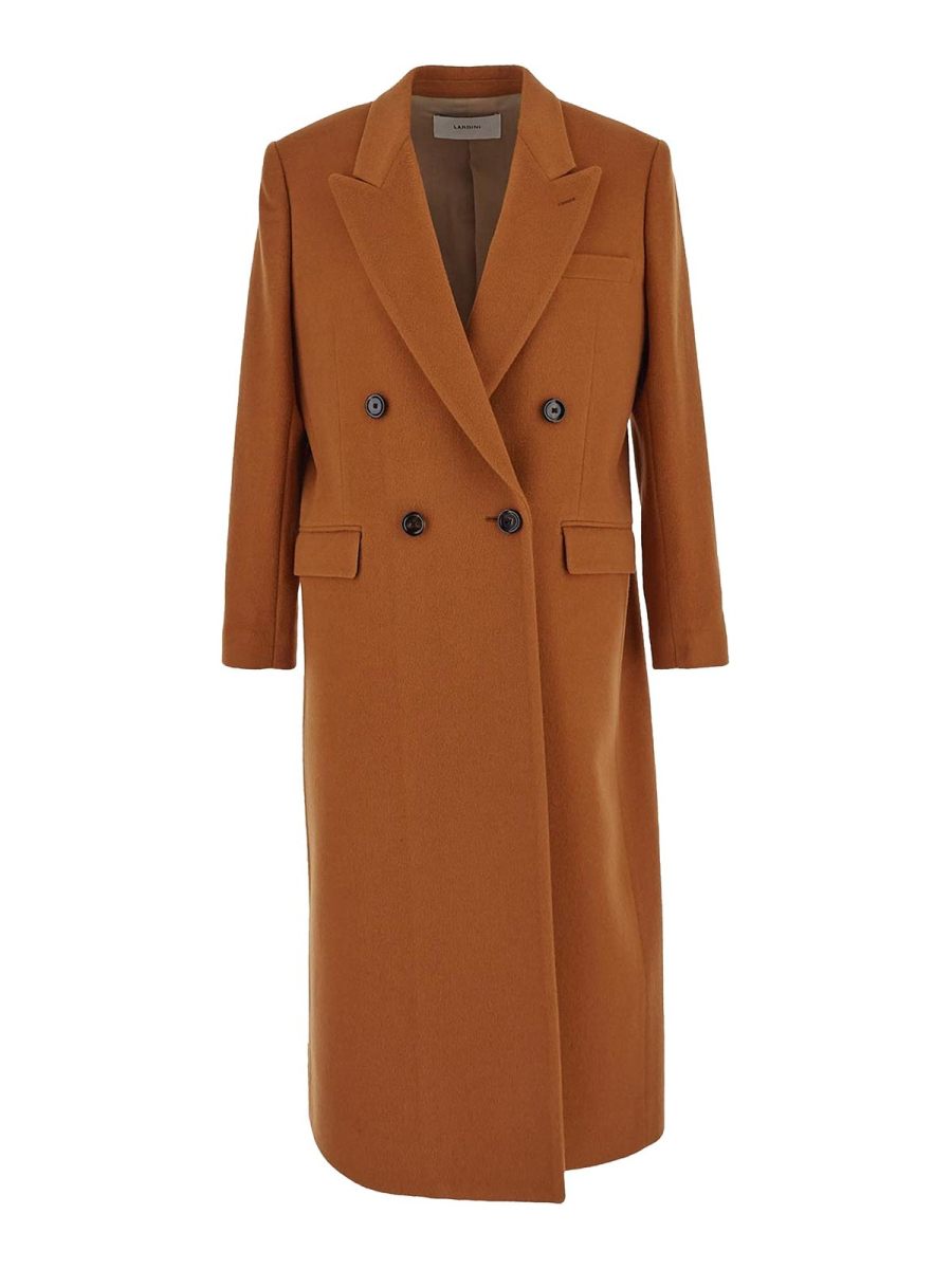 Lardini Manteau Au Genou - Noir