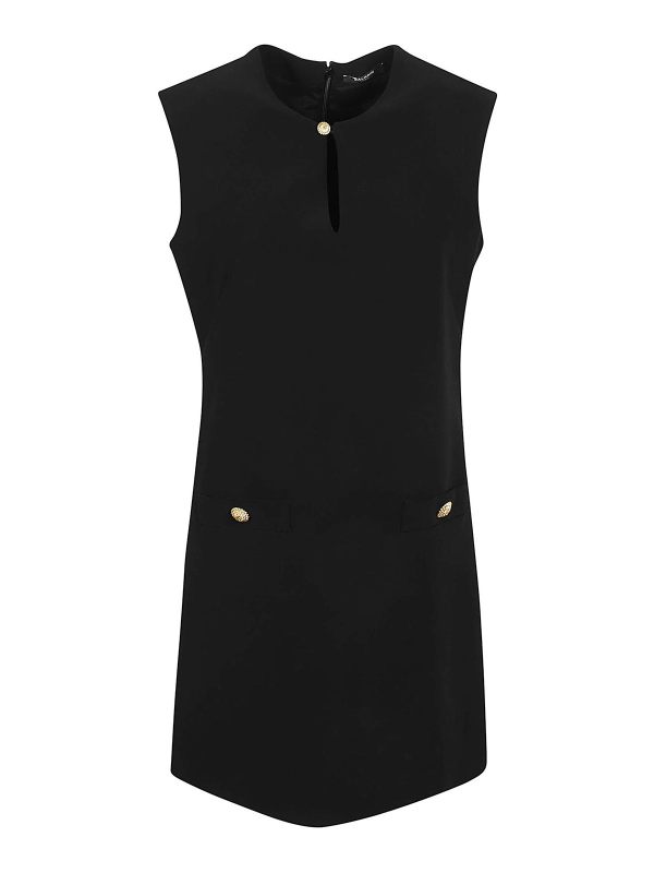 Balmain Robe Au Genou - Noir