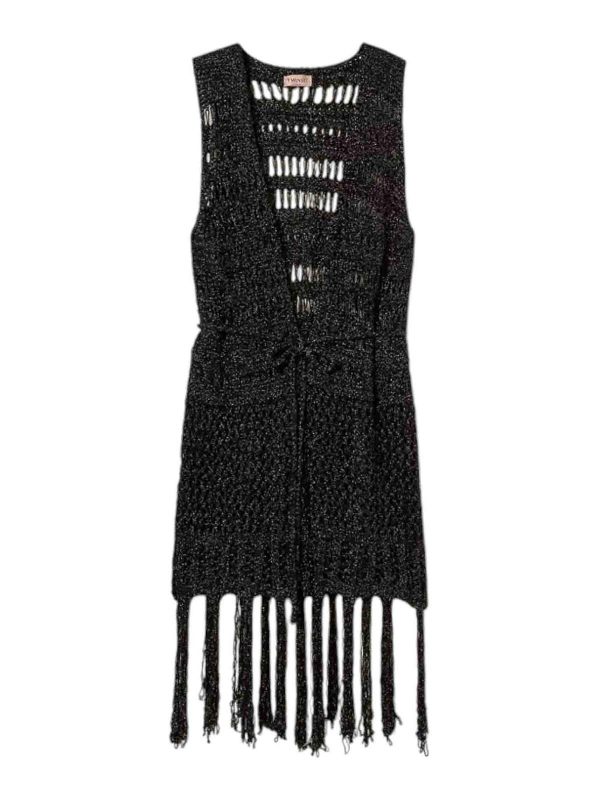 Twinset Manteau Au Genou - Noir