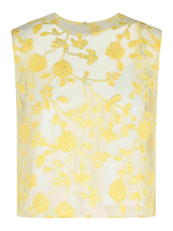 Rotate Birger Christensen Top - Jaune