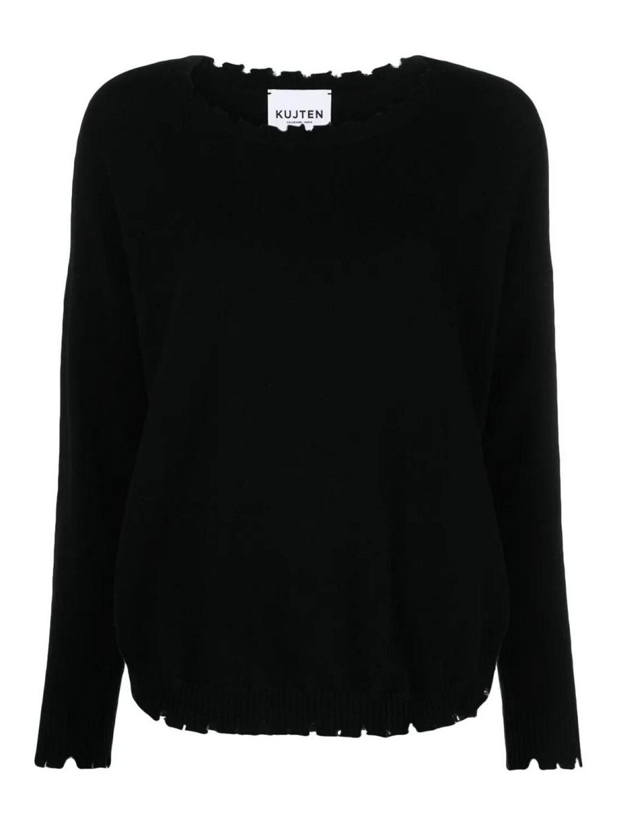 Kujten Pull Col Rond - Noir