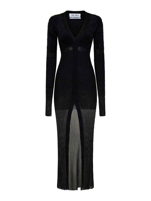 The Attico Robe Au Genou - Noir