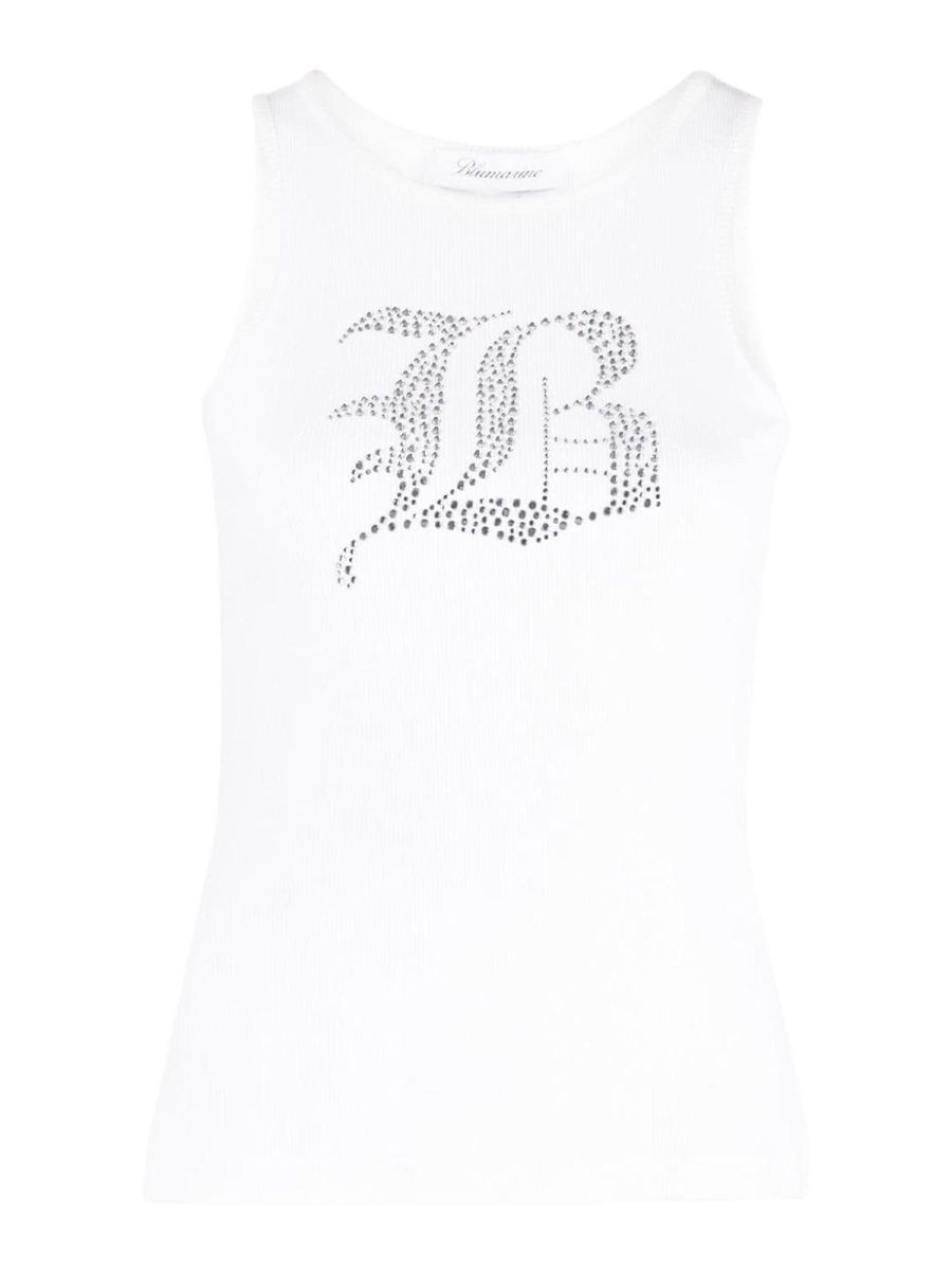 Blumarine Top - Blanc