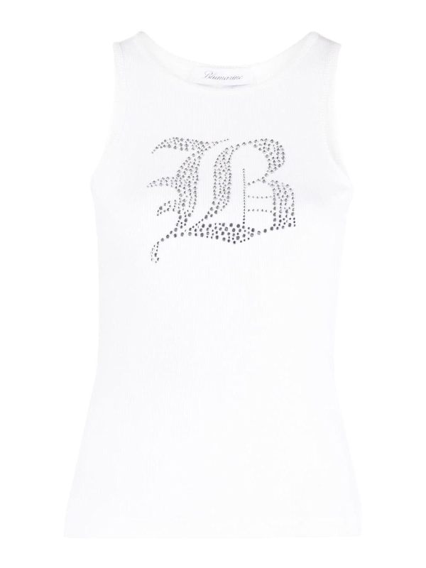 Blumarine Top - Blanc