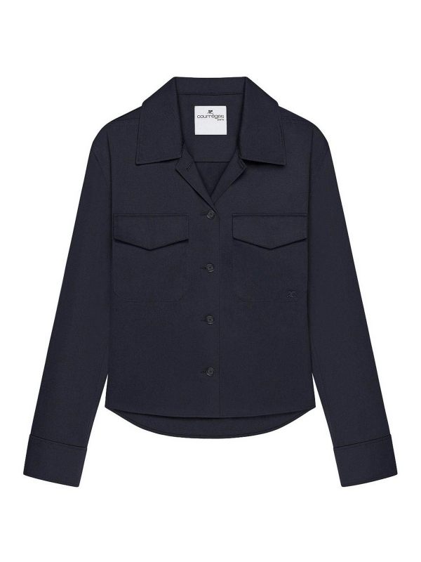 Courreges Chemise - Bleu Foncé