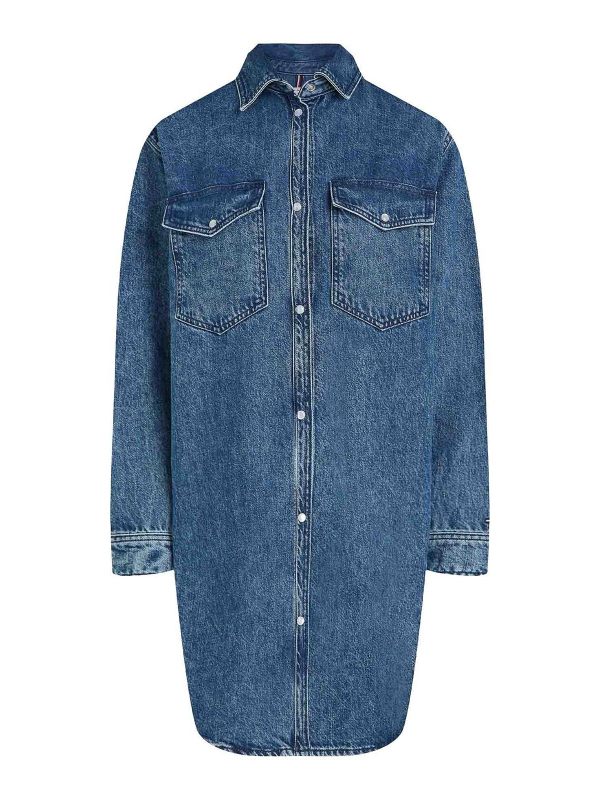 Tommy Hilfiger Chemise - Foncé Délavé
