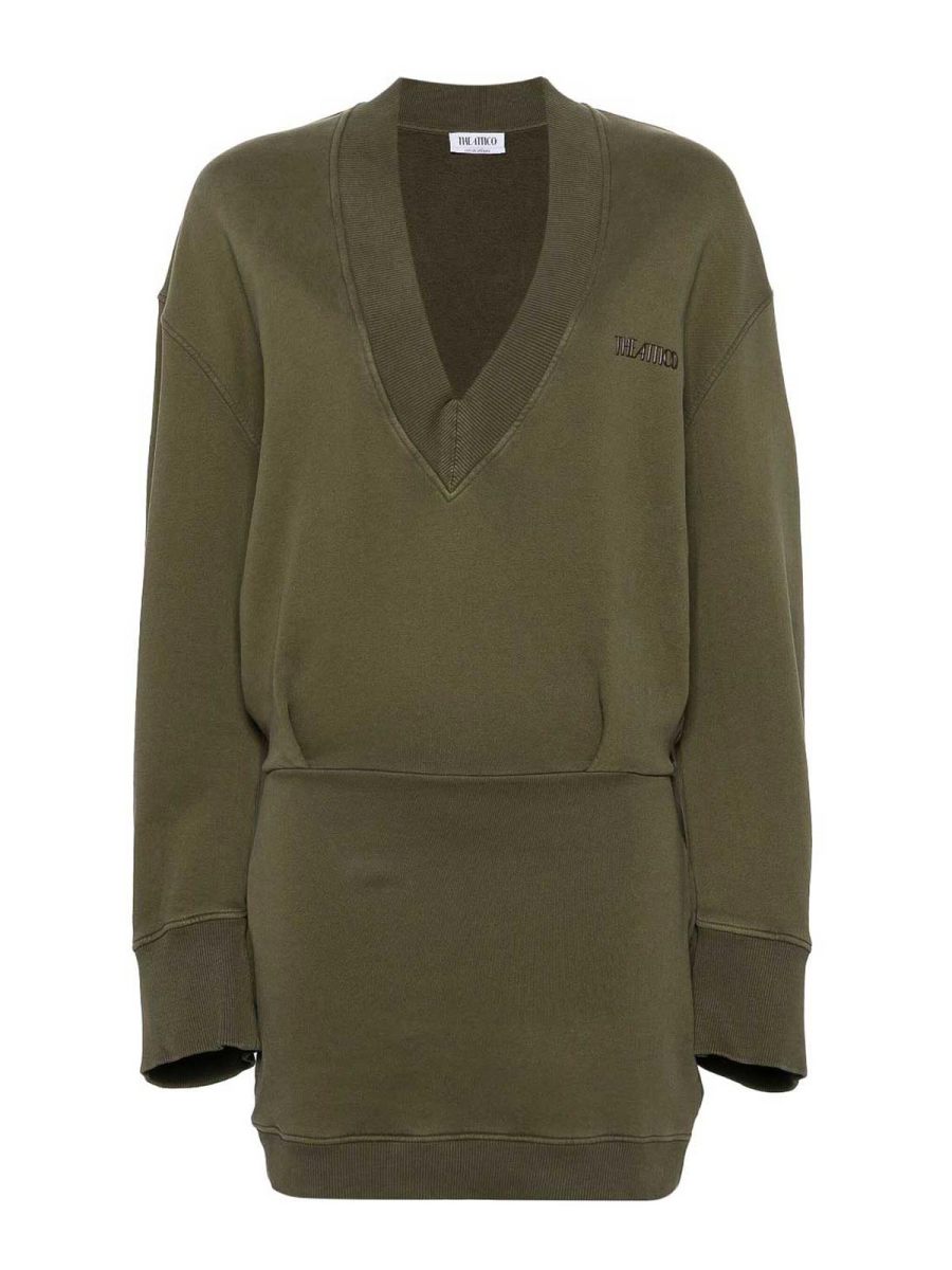 The Attico Robe Courte - Vert
