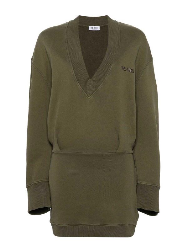 The Attico Robe Courte - Vert