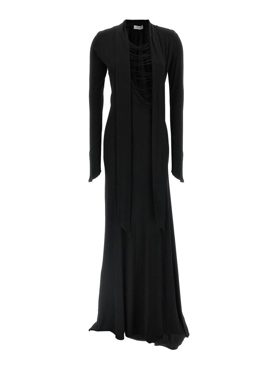 The Attico Robe Au Genou - Noir