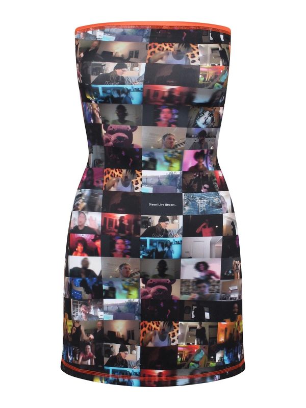 Diesel Robe Courte - Multicolore