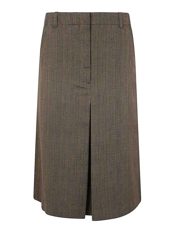 Dries Van Noten Jupe Midi - Orange