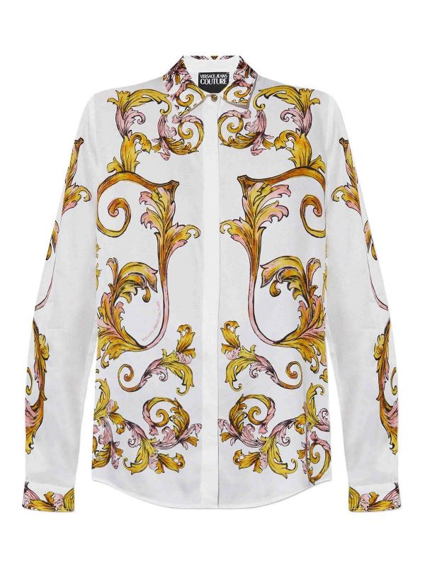 Versace Jeans Chemise - Or Blanc