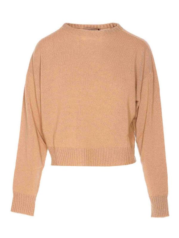 Twinset Pull Col Rond - Beige
