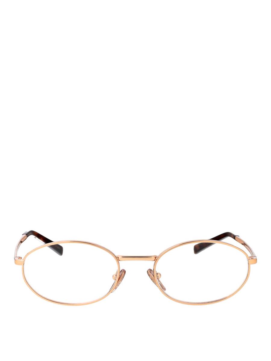 Prada Lunettes De Soleil - Or