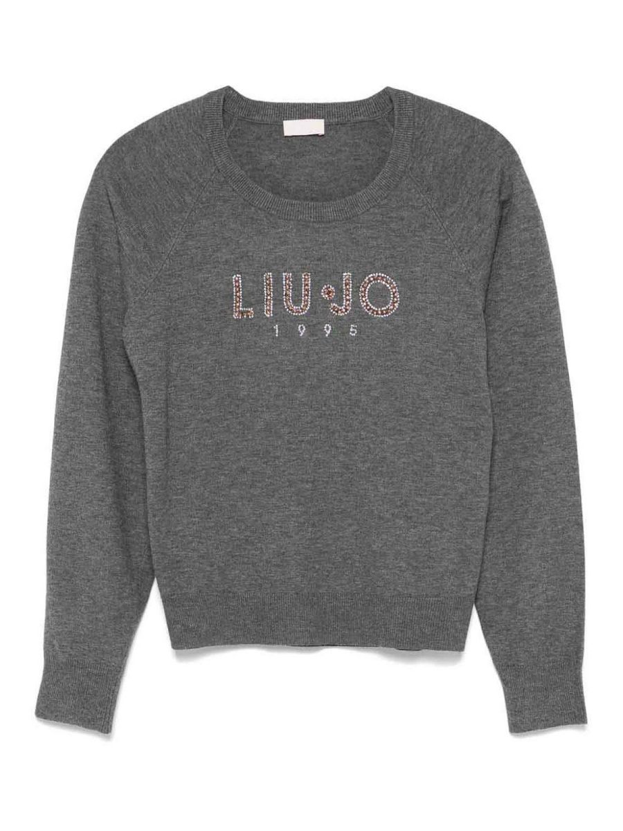 Liu Jo Pull Col Rond - Gris